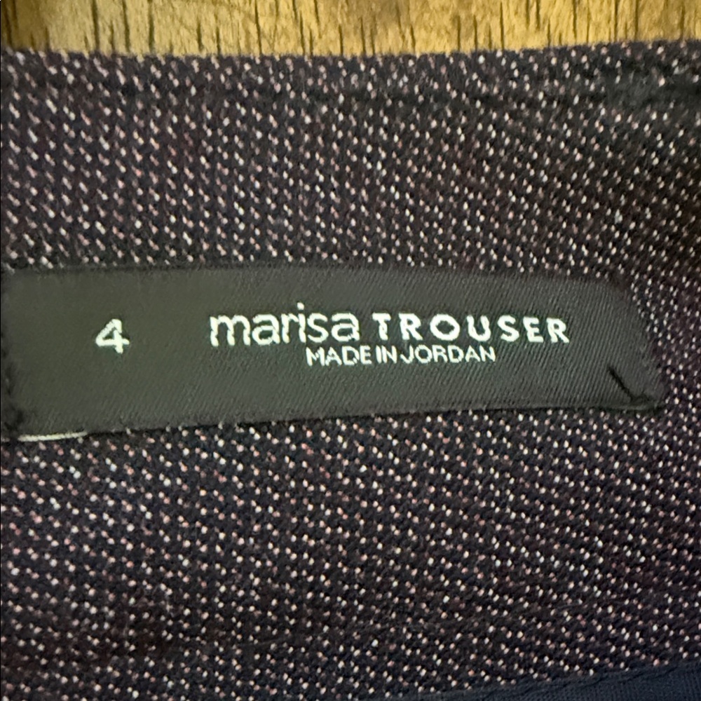 LOFT Dark Purple Textured Pants - Picture 4 of 4
